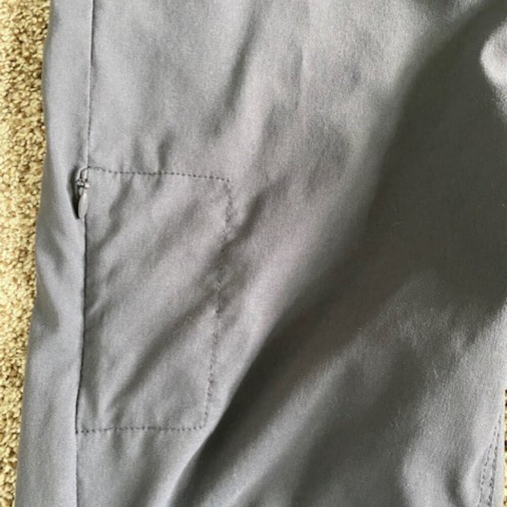PRANA Halle Convertible Coal Grey/Gray Roll-up Pants 12 SHORT - Picture 6 of 16